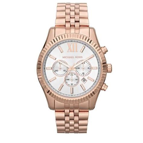 michael kors ladies mk8313 oversize rose lexington watch|Michael Kors Lexington Women's Watch, Stainless Steel .